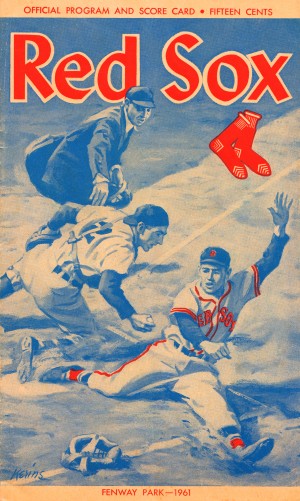1961 Boston Red Sox Score Card Art